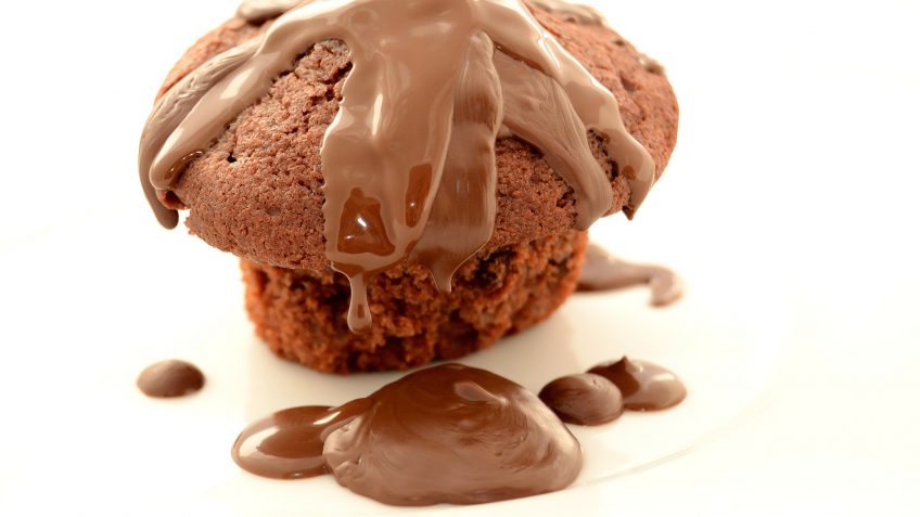 Muffins allégé au coeur chocolat fondant (sans beurre)