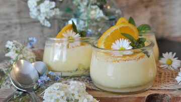 Crème dessert à la fleur d'oranger