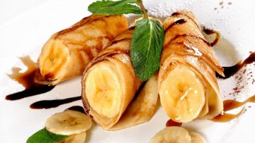 Crêpes banane-chocolat