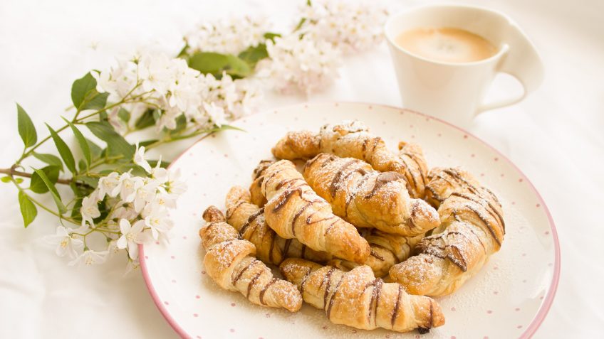 Croissants au nutella