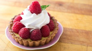 Tartelettes aux framboises chantilly