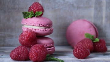 Macarons à la framboise