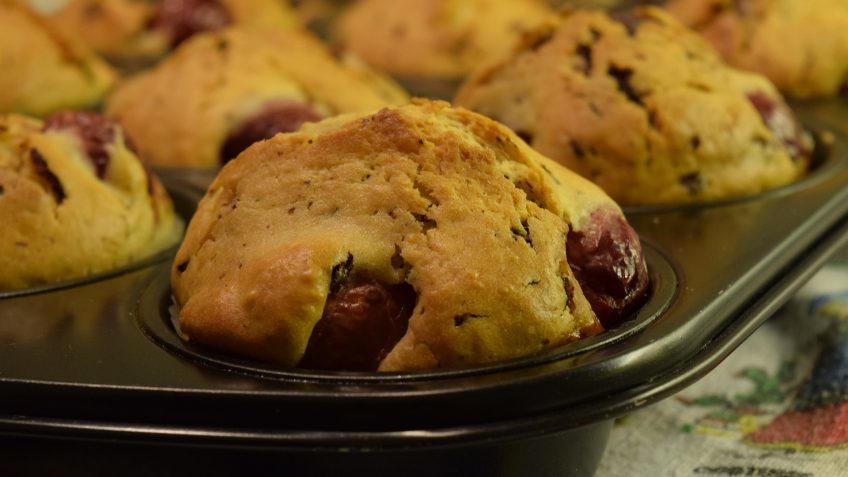 Muffins aux cerises