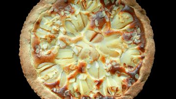 Tarte poire carmelisée