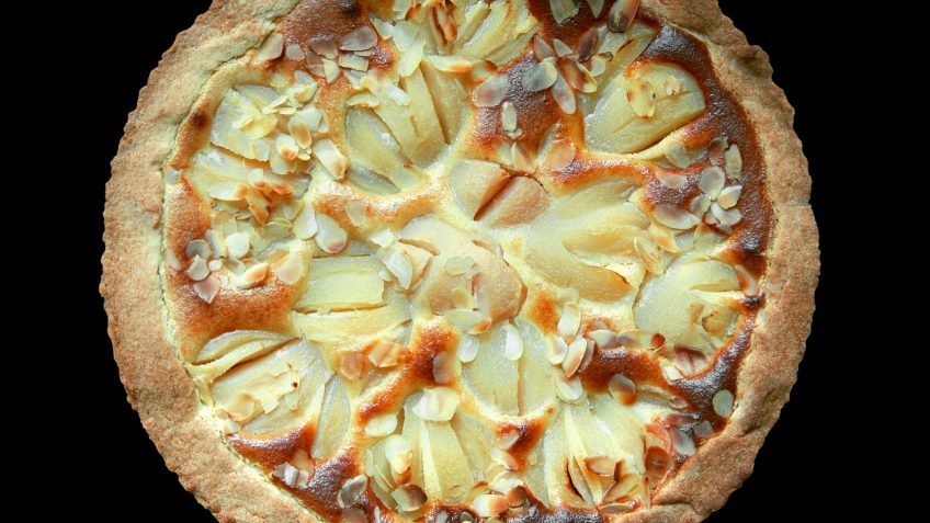 Tarte poire carmelisée