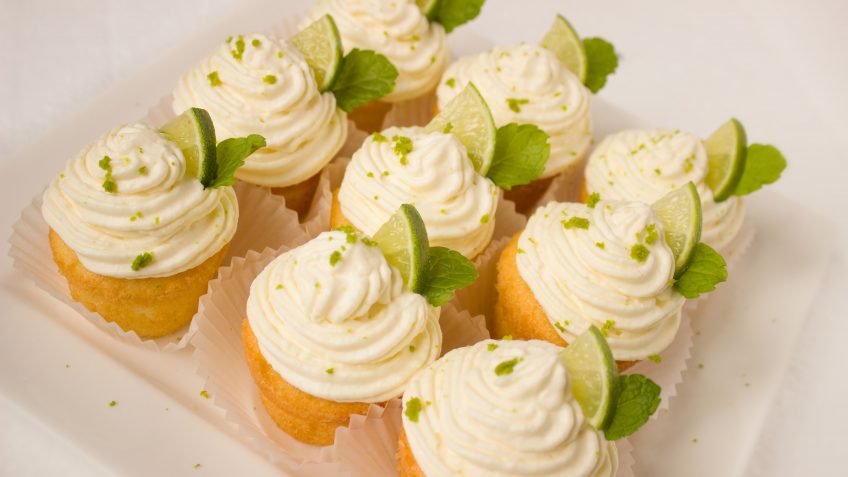 Cupcakes citrons vert - coco