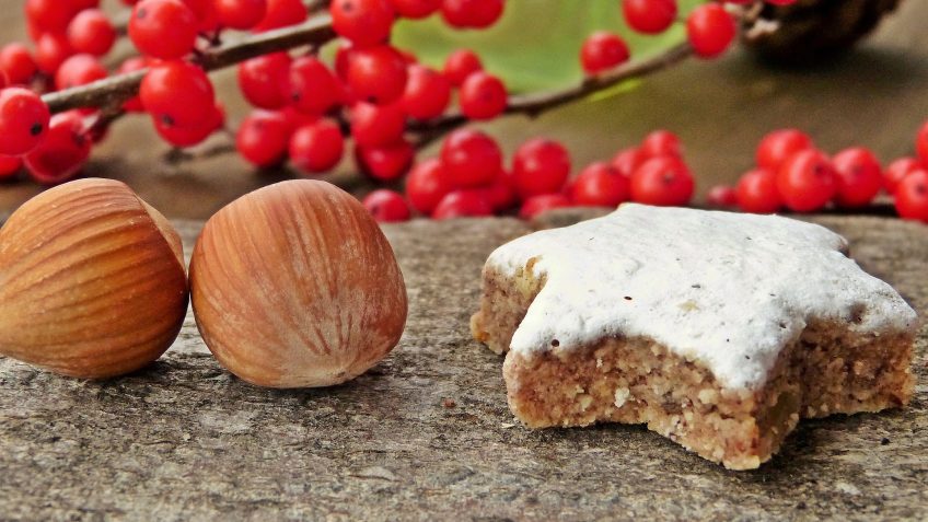 Etoiles de Noël aux noisettes